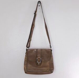 Vintage FOSSIL Crosstown Flap Crossbody Shoulder Bag